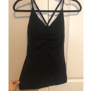 Black lululemon workout top